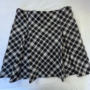 Karl Lagerfeld Paris plaid Tweed pleated Mini Skirt